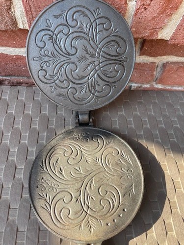 Vintage krumcake waffeleisen - krumcake,