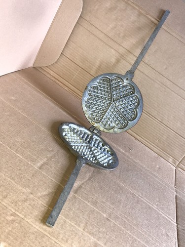 Antikes waffeleisen herzform - antikes,