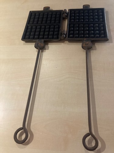 Antik waffeleisen stiel - antik,