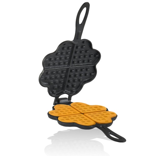 Gusseisen waffeleisen herzform - waffeleisen,