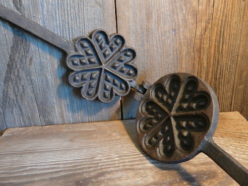 Waffeleisen alt antik kinder - antik,