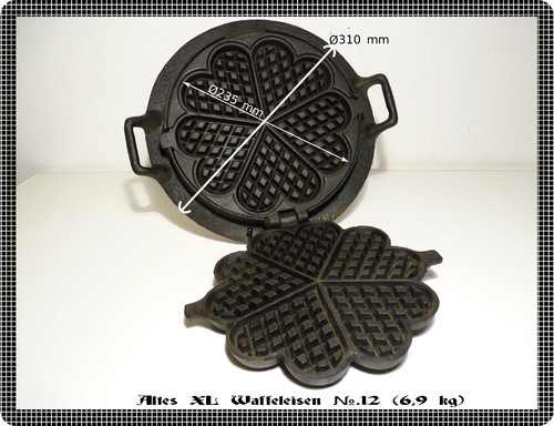 Altes waffeleisen mit - altes,