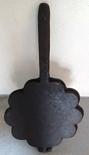 Gusseisen waffeleisen manuell - waffeleisen,