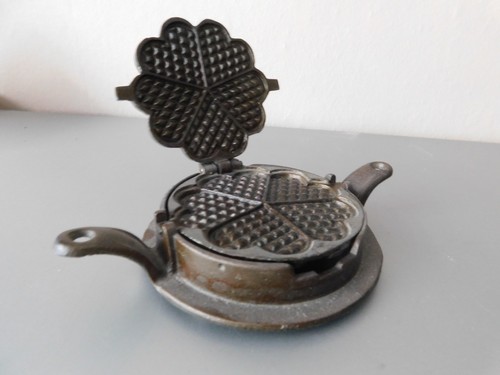 Gusseisen mini waffeleisen - gusseisen,
